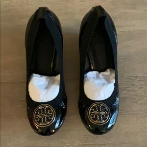 Tory Burch Caroline Black Wedge Shoe